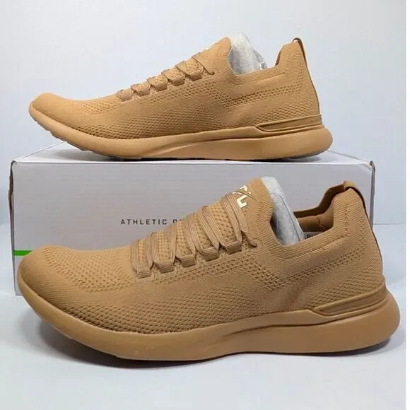 Athletic Propulsion Labs Mens Size 10.5 Tan Atheltic Running Shoes NIB New APL