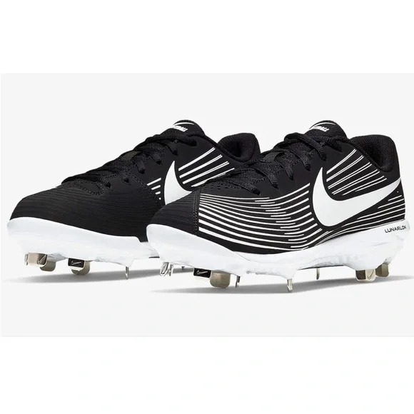 Nike New Lunarlon Hyper diamond 3 Varsity Black/White Size 10 softball NWT
