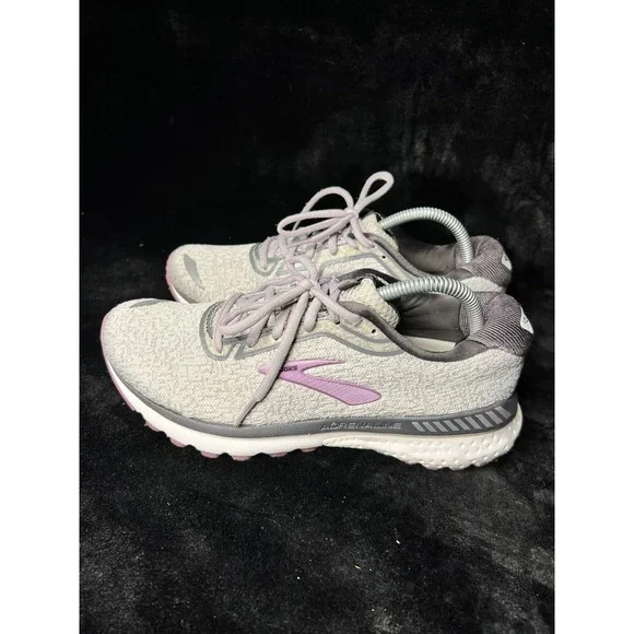 Brooks Adrenaline GTS 20 1202961B030 Womens US 9.5 B Running Shoes Gray Sneakers