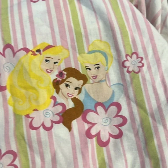 Vintage Standard  three Princess Characters Kids' Sheet Set  Disney rare
