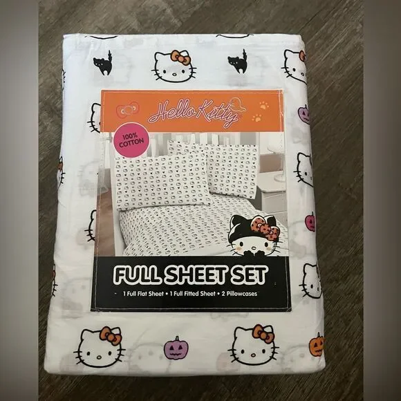Hello Kitty Halloween Full Size Sheet Set