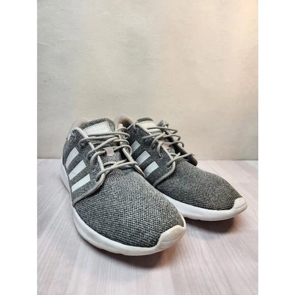 Adidas Cloudfoam QT Racer Shoes Women’s Size 9 Gray FX 3427 lightweight Mesh