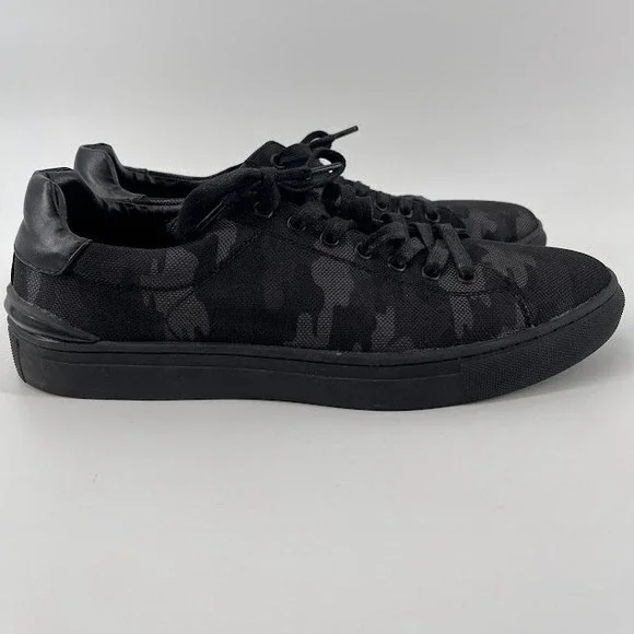 Steve Madden Men's 12 Black Camo Print Low-Top Sneakers Casual Athletic‎ Shoes