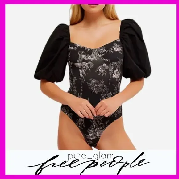 Free People floral bodysuit