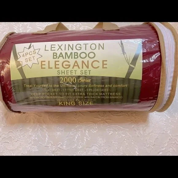 Lexington Bamboo 4 PCS sheet set 2000 series-King