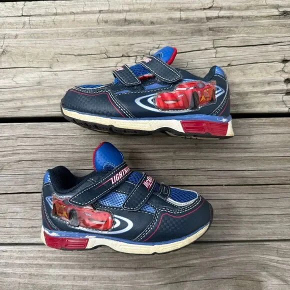 Disney Pixar Cars Lightning McQueen Kids Sneakers Shoes