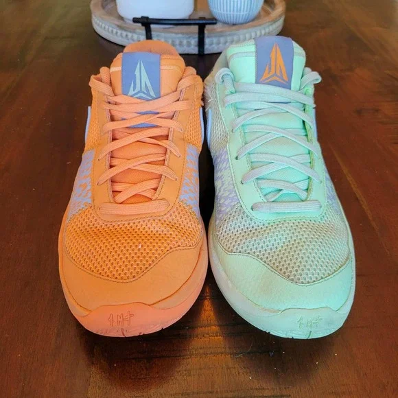 Nike Ja 1 Bright Mandarin Vapor Green Mismatched Basketball Mens 11 FQ4796-800