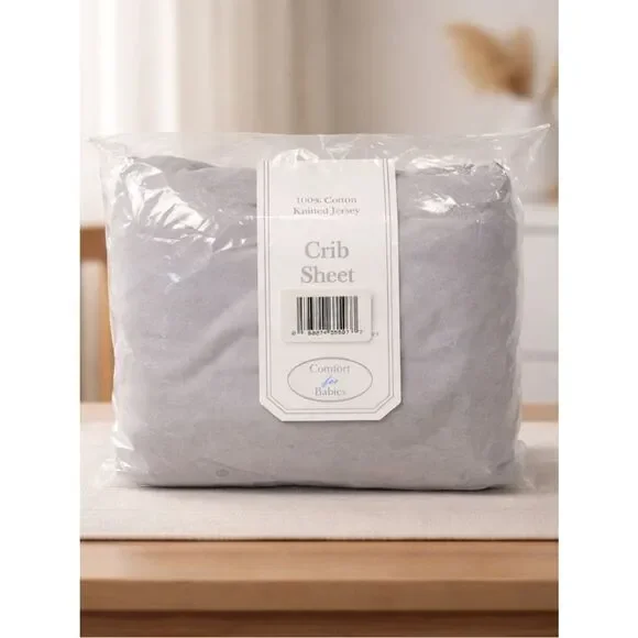 Gray Crib Sheet