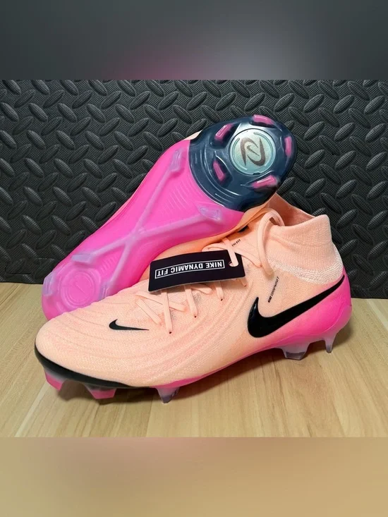 Nike Phantom Luna II Elite FG Pink Prism Pack Soccer FJ2572-800 Mens Size 10