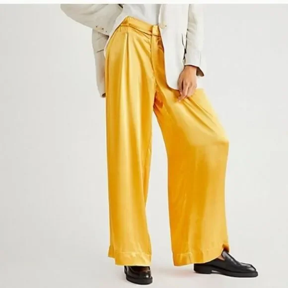Free People Good Days Wide Leg Trousers Size Medium