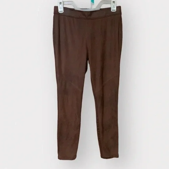 Free People Size 27 Wine Faux Leather Leggings