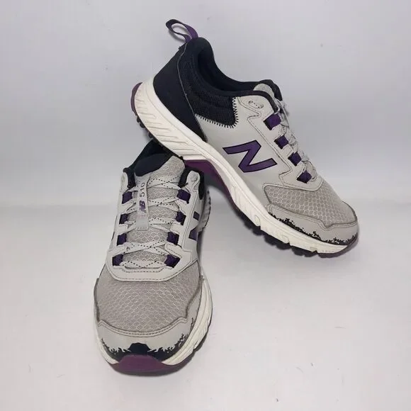 New Balance Women's 510 V5 Trail Running Shoes Gray/Purple WT510LG5 Size 10