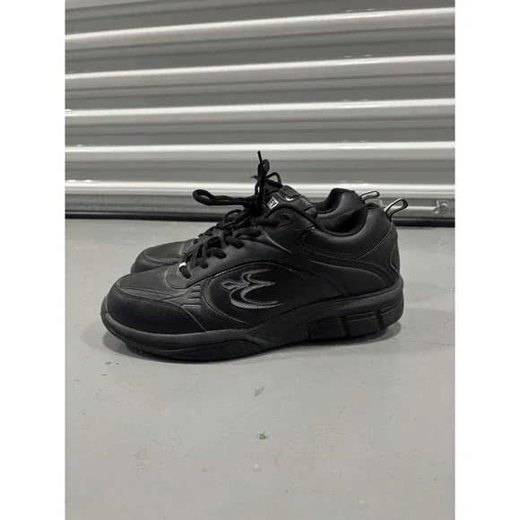 Gravity Defyer G-Defy Ion Mens Black Leather Walking Shoes TB9007MBL-XW 11.5