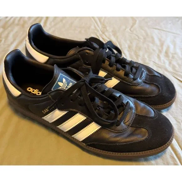 Adidas Size 11 Sambas Classic OG Black  B75807 Gum Sole Men