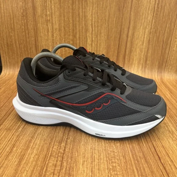 NEW Saucony Cohesion 17 Running Shoes Mens 8 Wide Shadow Black S20944-101