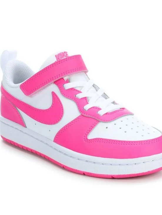 Nike Court Borough Low Recraft Sneakers Girls SIZE 2Y Pink White – NEW