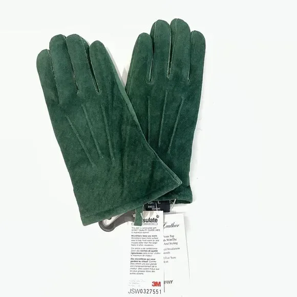 NWT Vintage Leather Women’s Gloves Suede Sz L