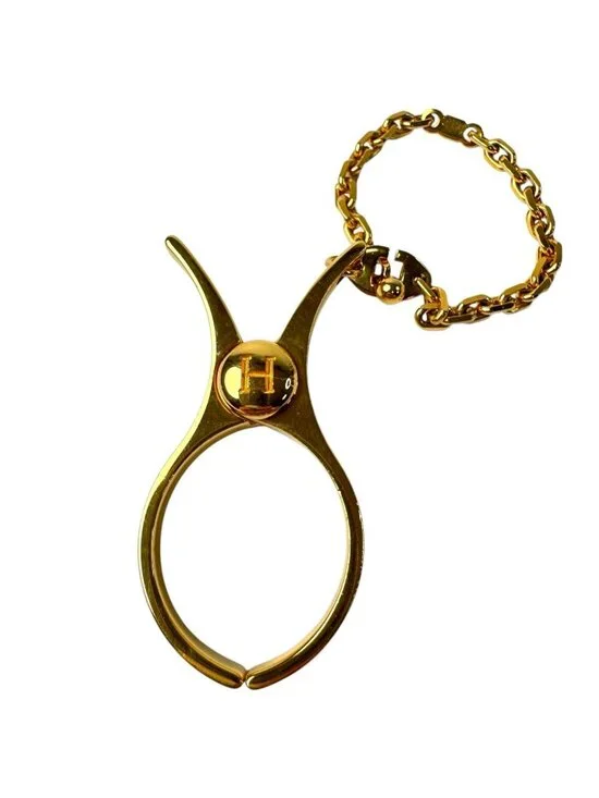 Hermes Fill Glove Holder Gold Charm Gloves