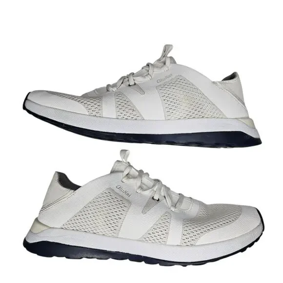 OluKai Huia Slip-On Athletic Shoes White Sneakers Women's 10