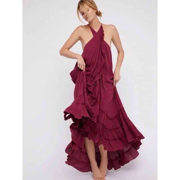 Free People Wrap Around Maxi Dress