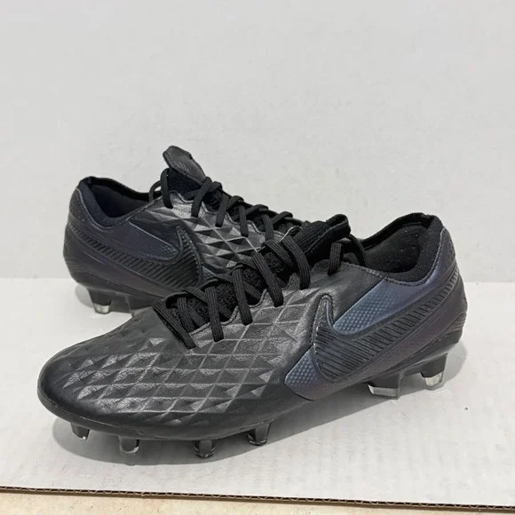 Nike Tiempo Legend 8 Elite FG Black Soccer Cleats AT5293-010 Mens 6 Womens 7.5