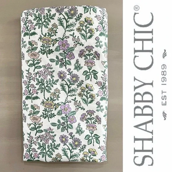 Shabby Chic Floral Flat Sheet Full/Double