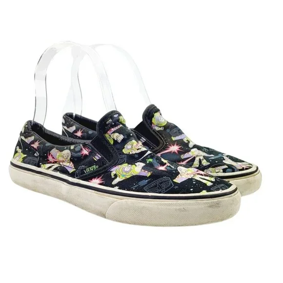 Buzz Light Year Vans Asher Slip-On Kids Sneaker‎ - Size 4