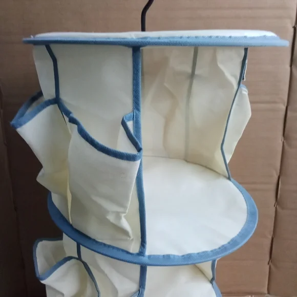 3-Tier Smart Carousel Organizer with Pockets and 360 Degree Swivel