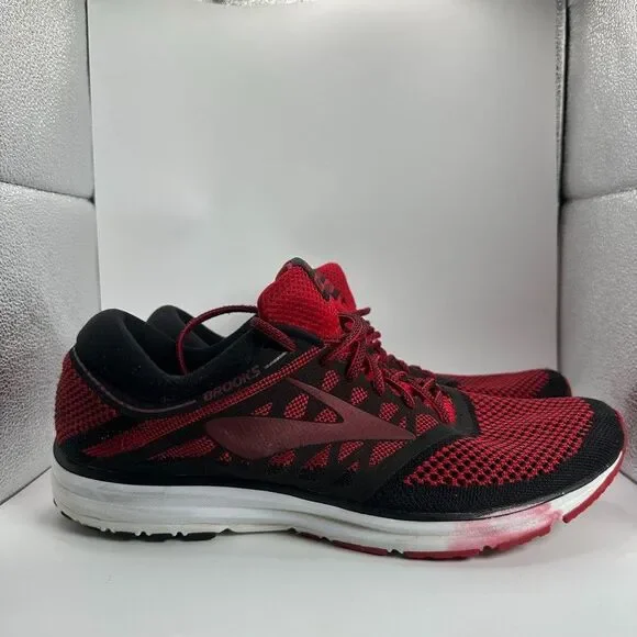 Brooks Revel Shoes Mens Size 13 D Red Running Knitted Trainer