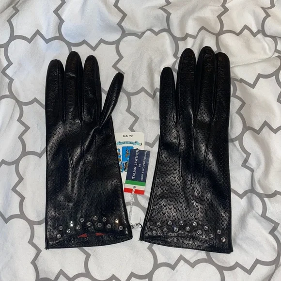 BNWT portolano real leather gloves size 8