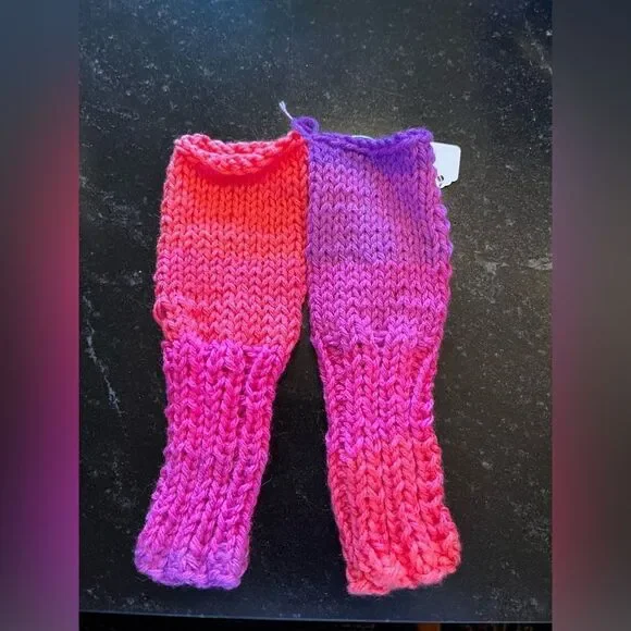 One of a kind- LIMITED EDITION Knit Hand Arm warmers Fingerless gloves mittens