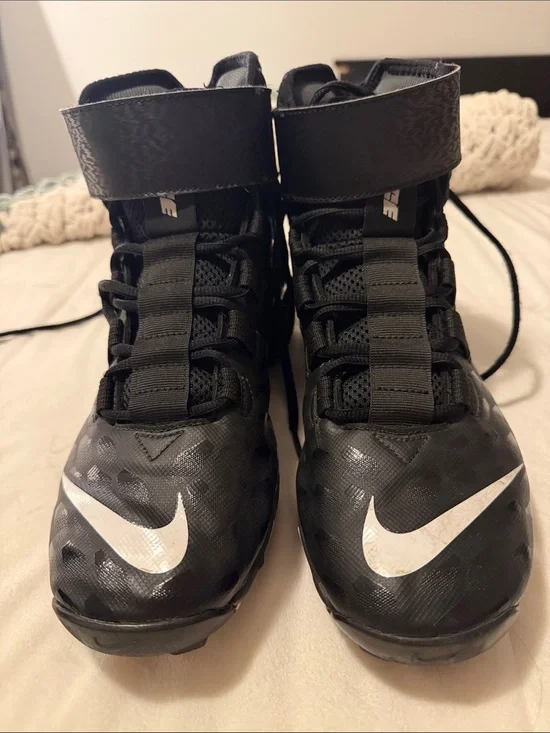 Nike Kids' Black Sneakers with White Swoosh