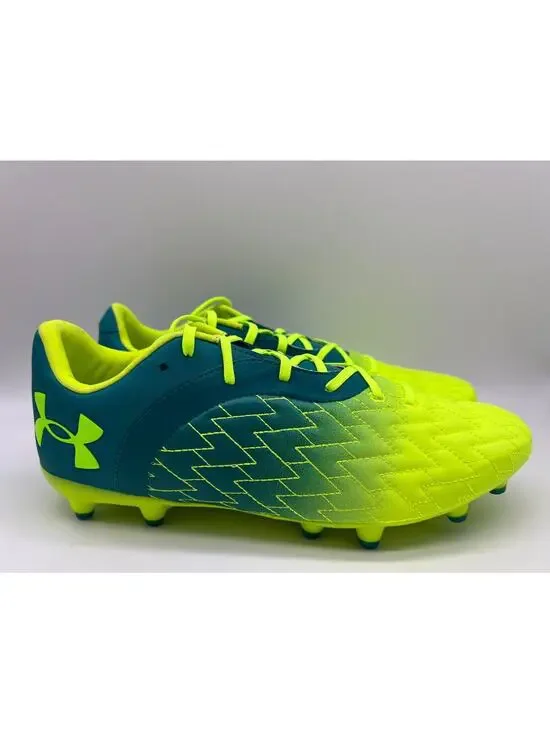 Under Armour Magnetico Select Green Blue Soccer Cleats 3025642-300 Men Size 12