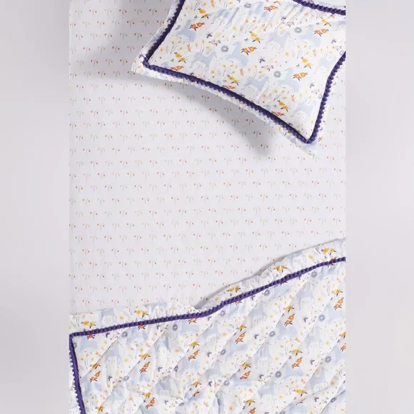 Yelena Bryksenkova Unicorn Meadow Crib Sheet