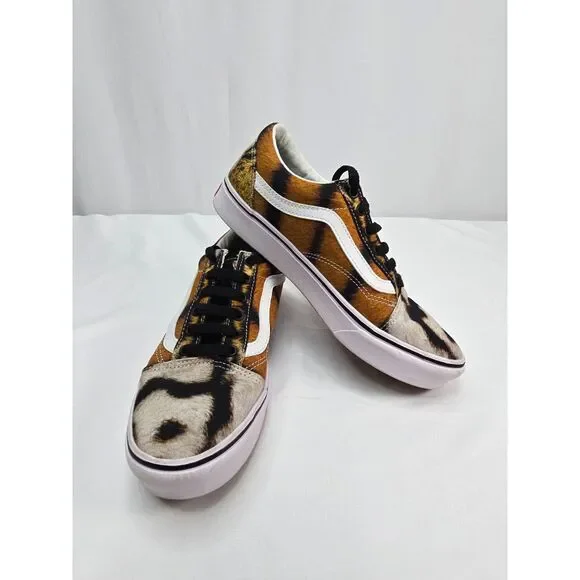 Unisex Vans x Discovery Project CAT ComfyCush Tiger Sneakers Size 6.5‎ Juniors