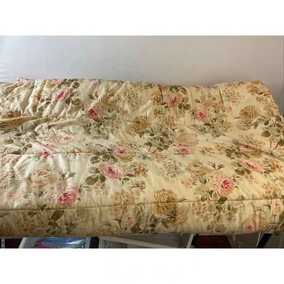 VTG Ralph Lauren‎ Woodstock Garden Floral King Size Comforter EUC HTF neutrals
