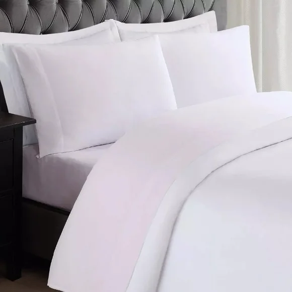 The Better Sleep Shop 3 Piece Twin Microfiber Sheets Set White