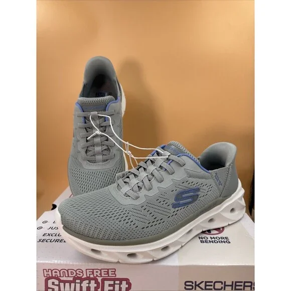 NEW SKECHERS SWIFT FIT HANDS FREE ATHLETIC SNEAKERS SHOES WOMENS 8 Gray