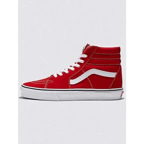 VANS Kids’s US13.5 Red Classic Sk8-Hi® High-Top Sneakers Shoes