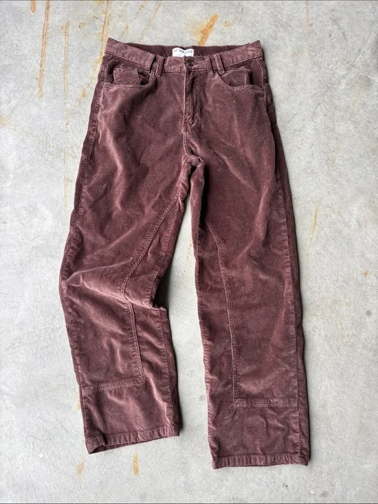 Free People We The Free Brown Corduroy Carpenter Pants Size 29 Boho Indie
