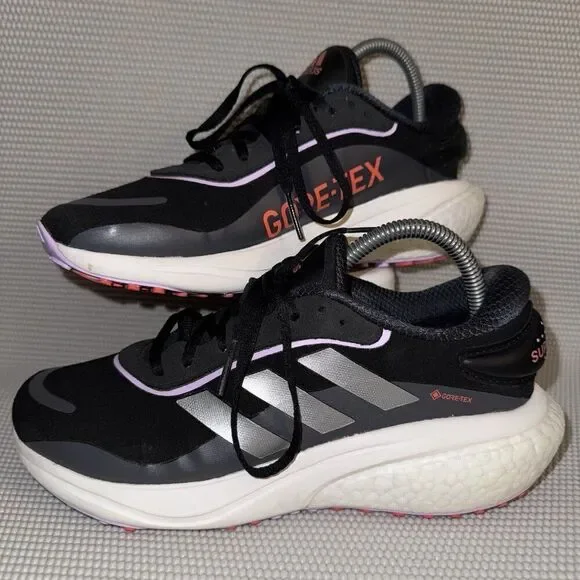 Adidas Supernova Gore-Tex GTX Black White Running Outdoor Shoes Women’s Size 8