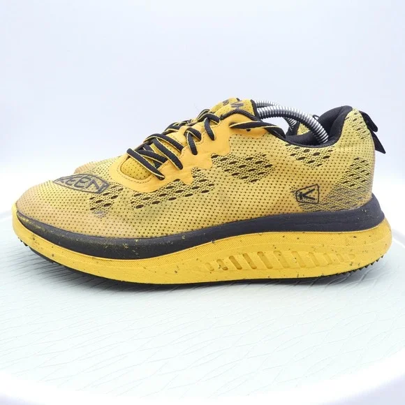 Keen WK400 Walking 1027061 Mens 10 Shoes Yellow Black Lace Up Athletic Sneakers