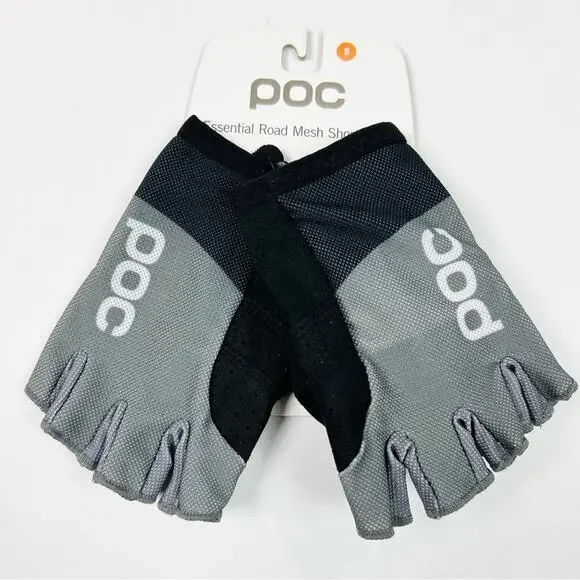 POC‎ Essential Road Mesh Short Gloves - Black and Gray - Small