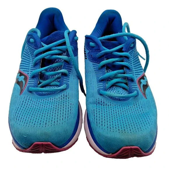 Saucony Womens Sz 9 Guide 14 Blue Running‎ Shoes Sneakers S10654-30 Jog Comfort