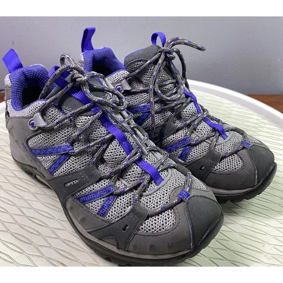Merrell Womens Ulta Marine Charcoal & Blue Hiking shoes Gore-Tex Vibram‎ Sz.7