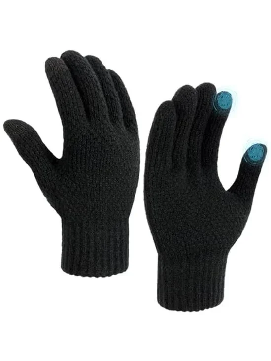 Womens Winter Gloves Touchscreen Knit Warm Stretch Soft Cold Weather Gloves