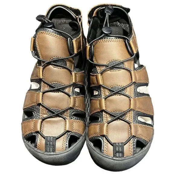 Khombu Sandal Men’s Travis Spirt Active Sandal Brown US 10