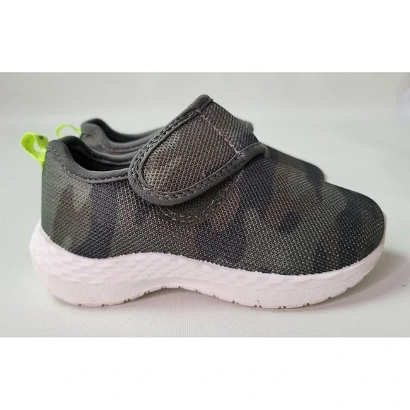 Carters Lorena Toddler Boys Camo‎ Mesh Sneakers Gray Green Size 7M CF21M08H