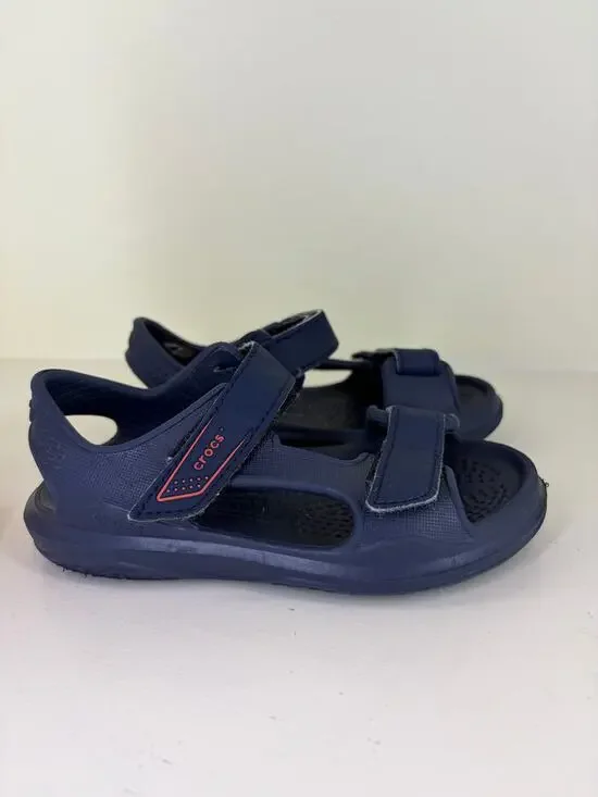CROCS Boys Navy Blue Sandals size 8