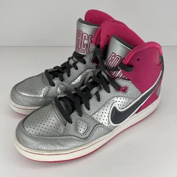 Nike Son of Force Youth Sz 7Y High-Top Junior Sneakers Lace-Up Basketball Shoe